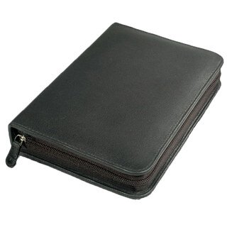 Taschenapotheke: 60er Apotheke mit leeren braunen Gläschen - Soft-Nappa-Leder