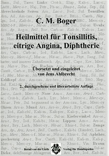 Cyrus Maxwell Boger: Heilmittel für Tonsillitis, eitrige Angina, Diphtherie