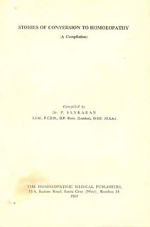 Pichian Sankaran: Stories of Conversion to Homoeopathy