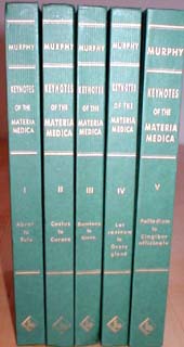 Robin Murphy: Keynotes of the Materia Medica - 5 Volumes
