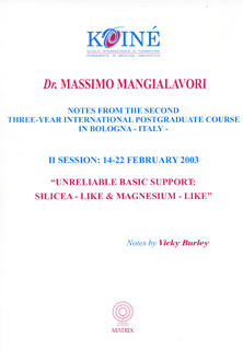 Massimo Mangialavori: Notes, Session 2
