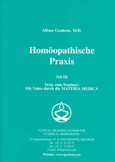 Alfons Geukens: Band 3 - Homöopathische Praxis