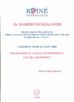 Massimo Mangialavori: Notes, Session  1 - 6