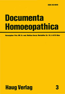 ÖGHM: Band 3 - Documenta Homoeopathica