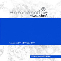 Homöopathie-Zeitschrift: Homöopathie Zeitschrift CD ROM I+II/91, I+II/92, I+II/93, I+II/94, I+II/95, I+II/96, I/97, I+II/98, I/00