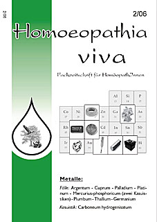Zeitschrift: Homoeopathia viva 06-2 Metalle