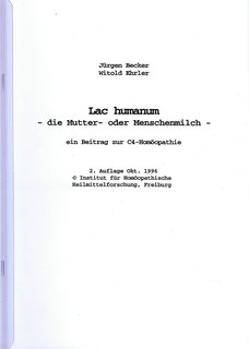 Jürgen Becker / Witold Ehrler: Lac humanum - die Mutter- oder Menschenmilch