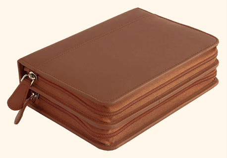 Taschenapotheke: 120er Apotheke leer - Nappaleder Naturgerbung Bioleder - Sonderpreis