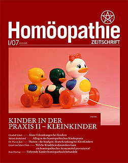 Zeitschrift: Homöopathie Zeitschrift 2007-I Kinder in der Praxis II - Kleinkinder