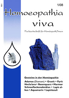 Zeitschrift: Homoeopathia viva 08-1 Edelsteine
