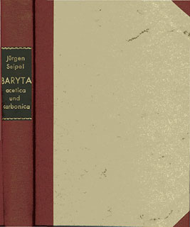 Jürgen Seipel: BARYTA Acetica und Carbonica