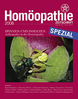 Zeitschrift: Homöopathie Zeitschrift Spezial 2008 - Spinnen und Insekten
