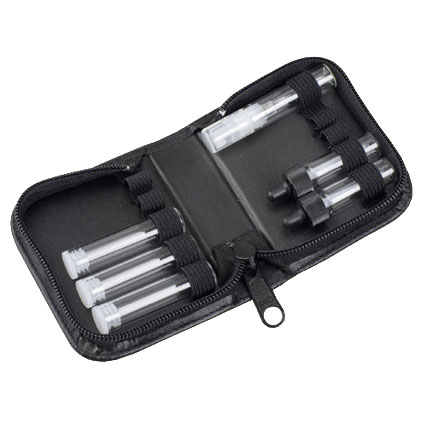 Apotheke: 10er Leder-Etui mit Schlaufen (ohne Inhalt)