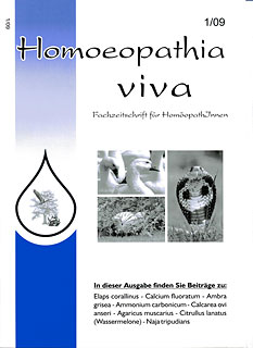 Zeitschrift: Homoeopathia viva 09-1 Diverse Kasuistiken und Arzneien