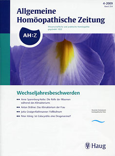AHZ 2009/4 Wechseljahresbeschwerden, AHZ