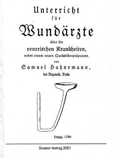 Samuel Hahnemann: Unterricht für Wundärzte