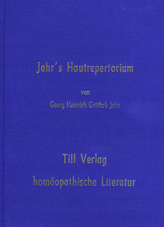 Georg Heinrich Gottlieb Jahr: Jahr\'s Hautrepertorium