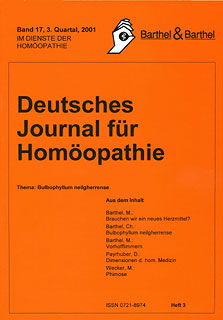 Zeitschrift: Deutsches Journal für Homöopathie Band 17