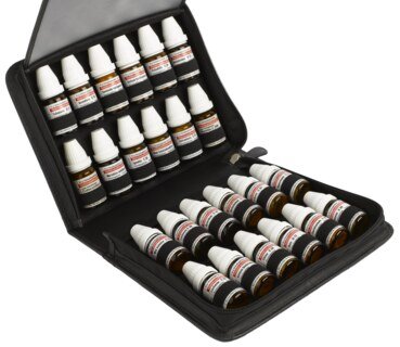 Apotheke: 24er Nappaleder-Etui für 10 ml DHU-Flaschen