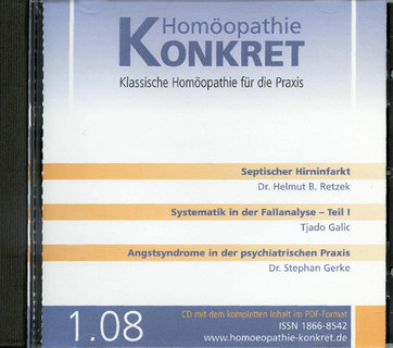 Heli Retzek / Tjado Galic: Homöopathie Konkret 2008/1 - CD
