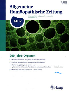 AHZ: AHZ 2010/1 - 200 Jahre Organon