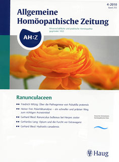 AHZ 2010/4 - Ranunculaceen, AHZ