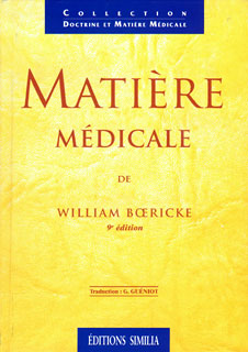William Boericke: Matière médicale