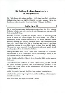 Karl-Josef Müller: Die Prüfung des Brombeerenstrauches - Rubus fruticosus