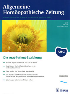 AHZ: AHZ 2011/2 - Die Arzt-Patient-Beziehung