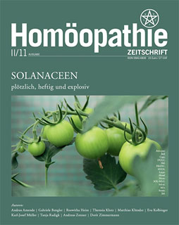 Zeitschrift: 2011-II Homöopathie Zeitschrift - Solanaceen plötzlich, heftig und explosiv