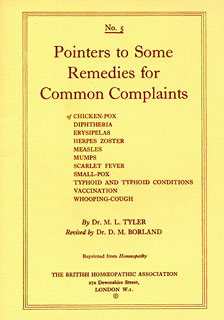 Margaret Lucy Tyler: Pointers to some Remedies for Common Complaints - No.5