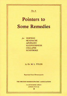 Margaret Lucy Tyler: Pointers to Some Remedies  - No.8
