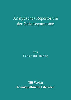 Constantin Hering: Analytisches Repertorium der Geistessymptome
