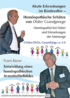Didier Grandgeorge / Frans Kusse: Akute Erkrankungen im Kindesalter - homöopathische Schätze von D. Grandgeorge / F. Kusse: Entwicklung eines homöopathischen Arzneimittelbildes - 4 DVDs