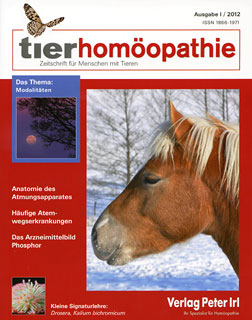 Zeitschrift: Tierhomöopathie 2012-1 Atemwegserkrankungen