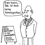 Homöopathie Cartoon Kongress