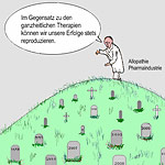 Hom&ouml;opathie Cartoon dokumentation
