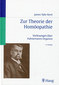 Zur Theorie der Homöopathie