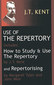 Use of the Repertory / James Tyler Kent / Margaret Lucy Tyler / John Weir