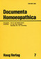 ÖGHM: Band 7 - Documenta Homoeopathica