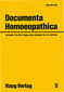 ÖGHM: Band 5 - Documenta Homoeopathica