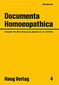 ÖGHM: Band 4 - Documenta Homoeopathica