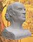 Hahnemann Büste, weiß aus Keramik / Peter Oswald Hahnemann Büste, weiß aus Keramik / Peter Oswald