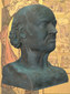 Hahnemann Büste, Bronze-Grünspan aus Keramik / Peter Oswald Hahnemann Büste, Bronze-Grünspan aus Keramik / Peter Oswald