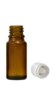 Gläschen: Braunglasfläschchen 10 ml mit Verschluss und Tropfer U2