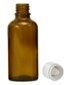 Braunglasfläschchen 50 ml mit Verschluss und Tropfer U1