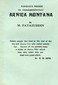 Surgeon's Friends in Homoeopathy Arnica Montana / M. Fayazuddin Surgeon's Friends in Homoeopathy Arnica Montana / M. Fayazuddin