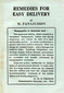 Remedies for Easy Delivery / M. Fayazuddin Remedies for Easy Delivery / M. Fayazuddin