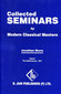 Collected Seminars From Modern Classical Masters: Jonathan Shore Hapert 1991 / Roger Morrison
