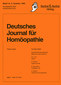 Deutsches Journal für Homöopathie Band 12 / Zeitschrift Deutsches Journal für Homöopathie Band 12 / Zeitschrift